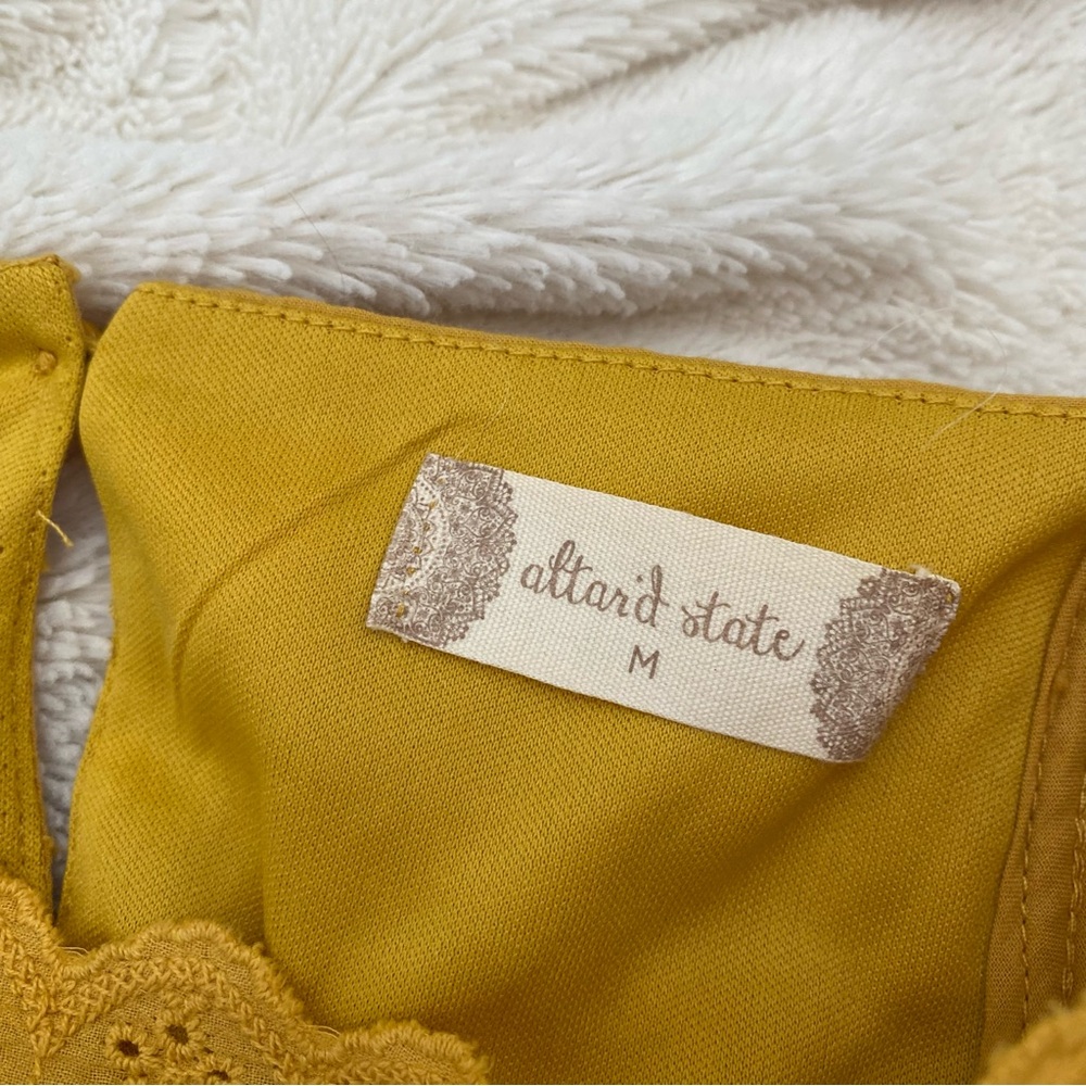 Mustard Ruffle Dress - Picture 6 of 7